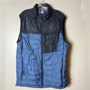 Men's Mountain Hardware Puffer Vest Size XL Blue Black Q Shield